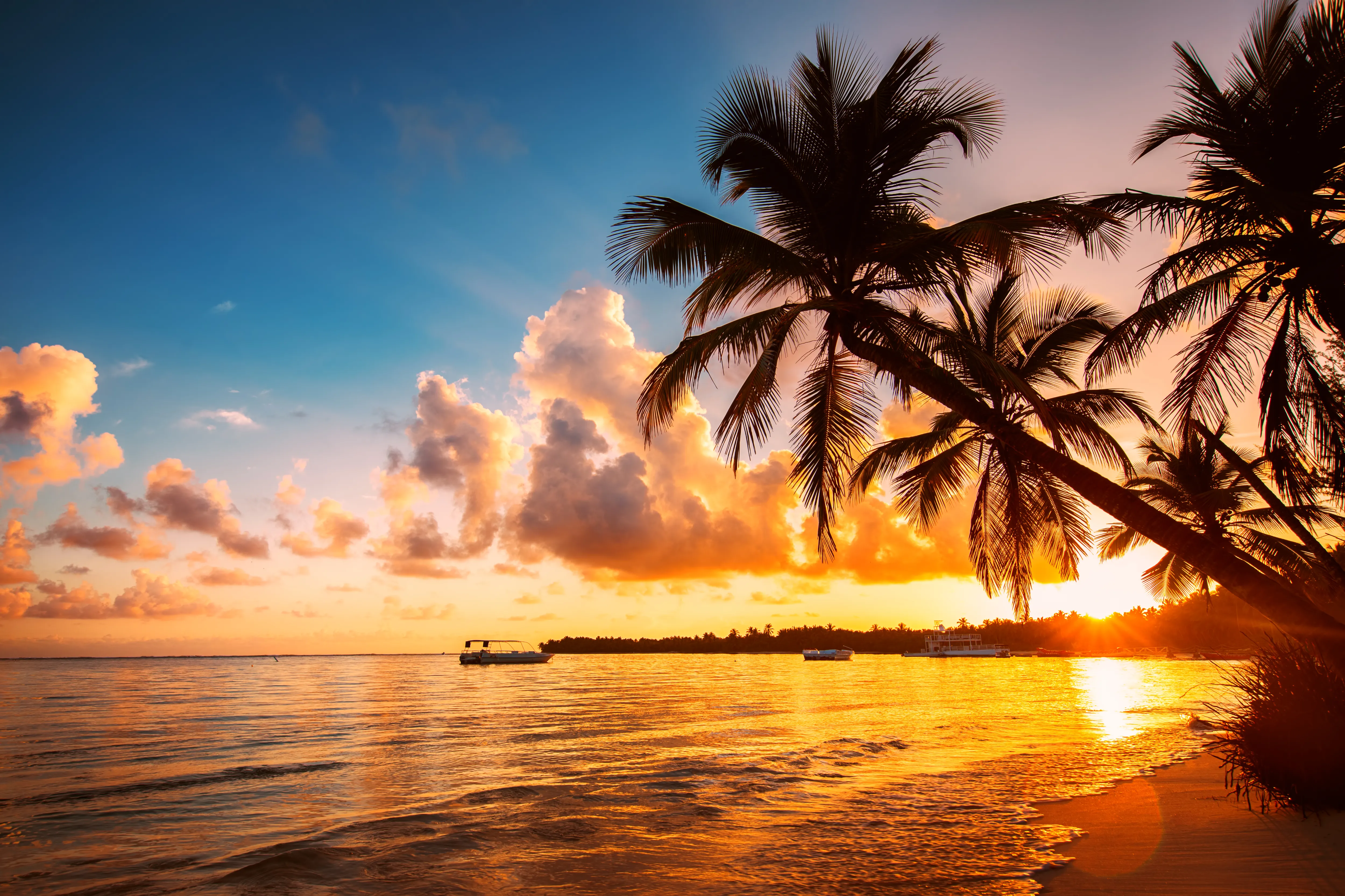 ハワイでの日没のイメージ
