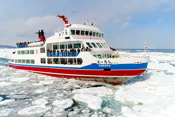 網走の砕氷船に乗船！