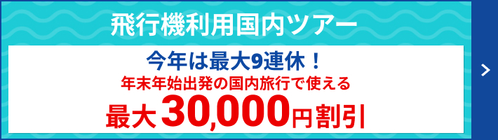 年末年始最大30,000円割引クーポン