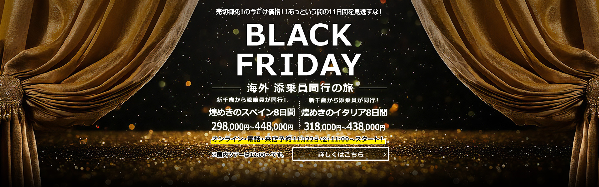 BLACK FRIDAY 添乗員同行の旅