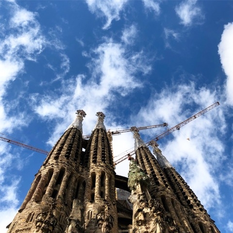 サグラダ・ファミリア、午後は晴れました！ 年末年始の女性ひとり旅のハイライトになるはず（写真提供：タケムラユウカさん）