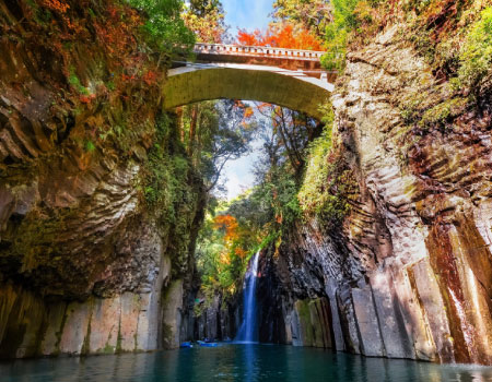 Mt. Aso and Takachiho Gorge One Day Tour