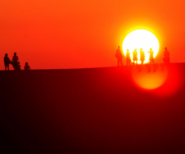 Tottori Sand Dunes Sunset