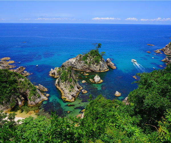 Scenery of Uradome Coast