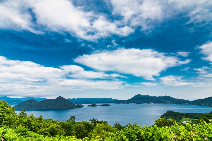 洞爺湖空撮