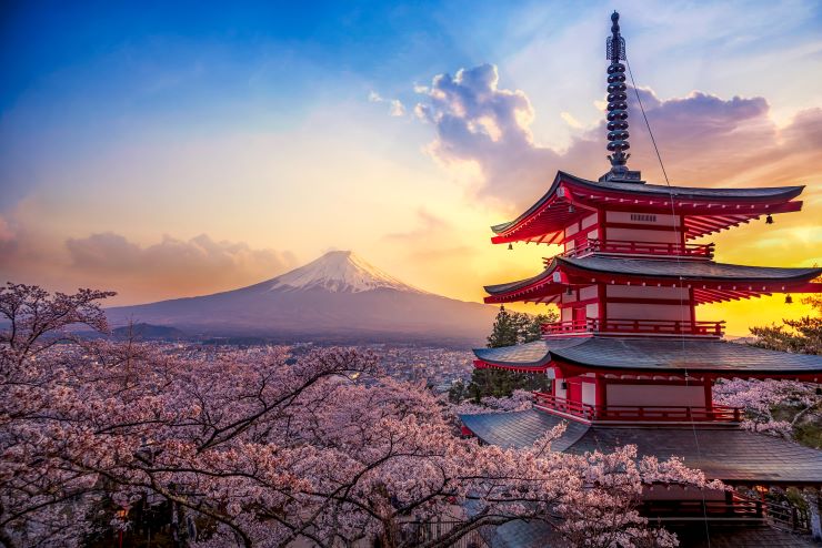 日本観光地　富士山