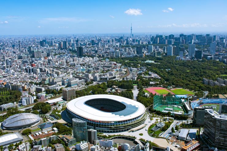 東京体育館、国立競技場