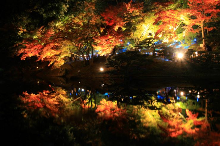 栗林公園の紅葉