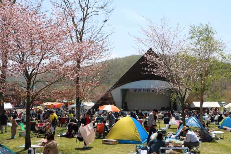 別保公園・釧路町桜まつり　提供：釧路町産業経済課商工観光係