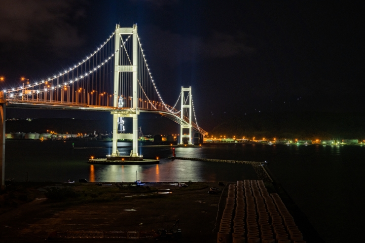 白鳥大橋展望台からの夜景