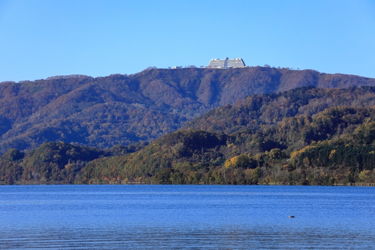 洞爺湖畔の風景