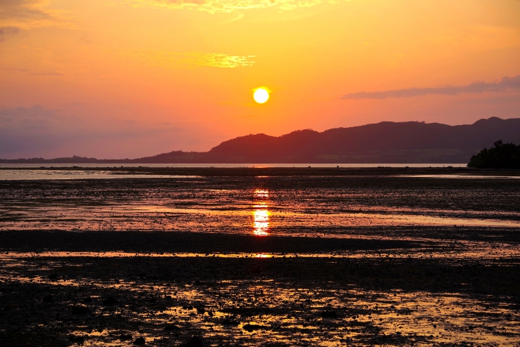 石垣島　名蔵湾の夕日