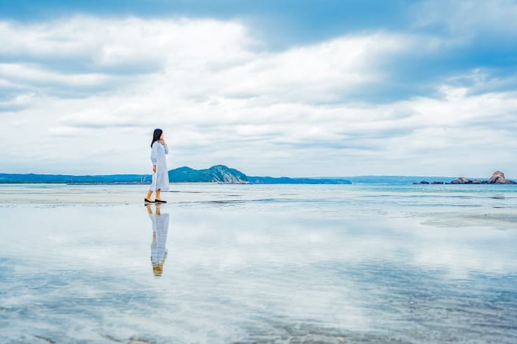 浜田海水浴場　提供：種子島観光協会