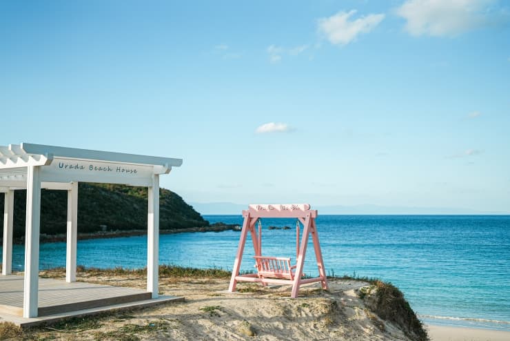 浦田海水浴場　提供：種子島観光協会