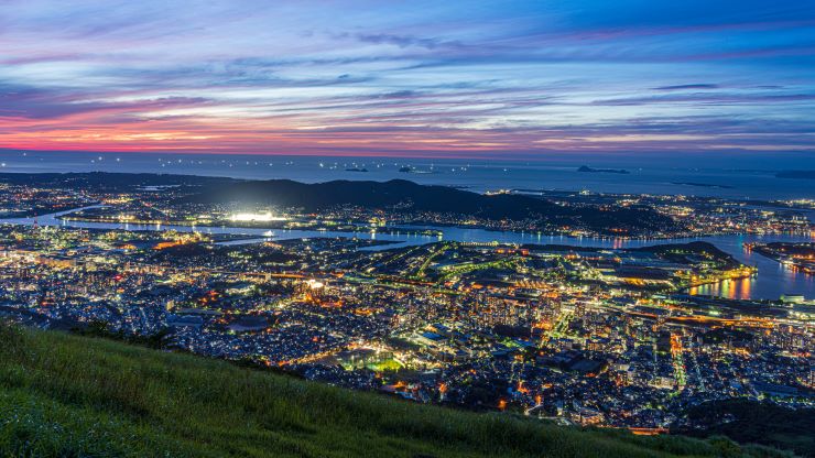 皿倉山　夕焼け