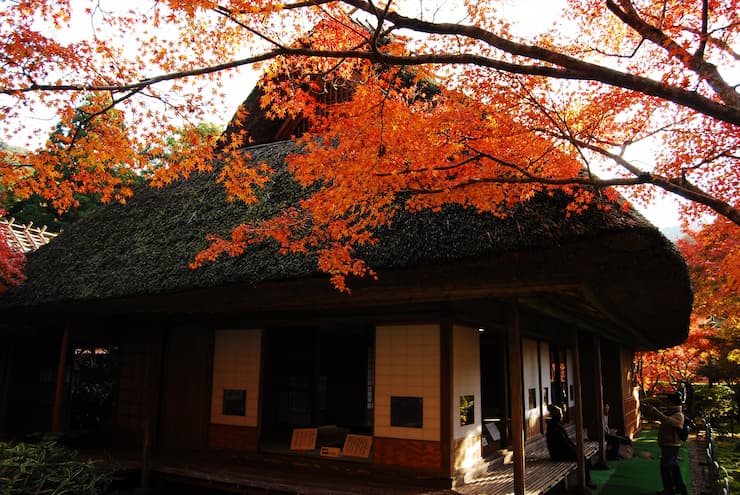 秋の九年庵　提供：佐賀県観光連盟