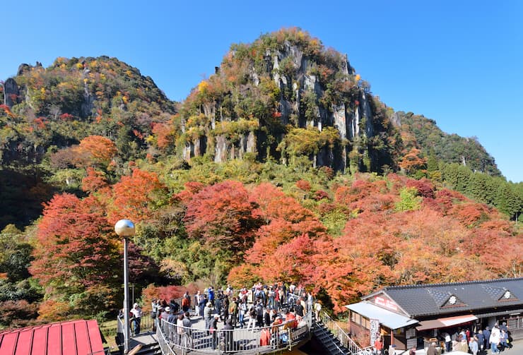 大分県_耶馬渓_一目八景の紅葉