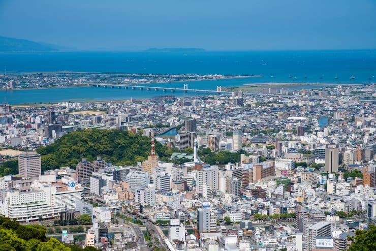 眉山からの眺め