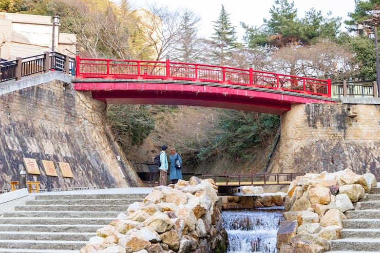 有馬川親水公園　提供：一般財団法人神戸観光局