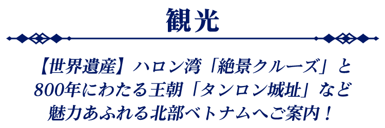 ハノイ_ベトナム中部で人気の観光へご案内！