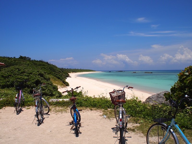 石垣島発 波照間島レンタサイクルセット H I S Lealeaokinawa