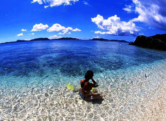 Web限定 フェリープラン 定期船で行く 慶良間諸島 渡嘉敷島 阿波連ビーチ 海水浴ツアー ランチ付 H I S Lealeaokinawa