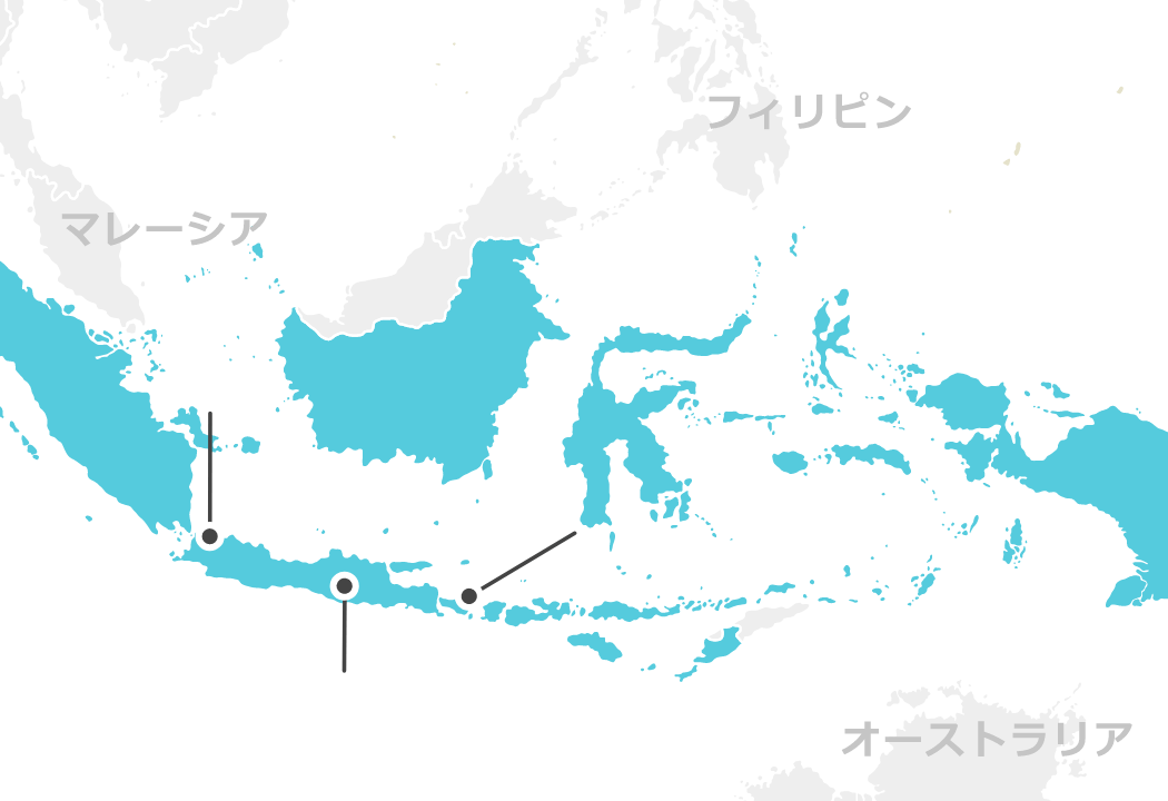 インドネシアのマップ