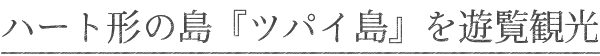 ハート形の島『ツパイ島』を遊覧観光