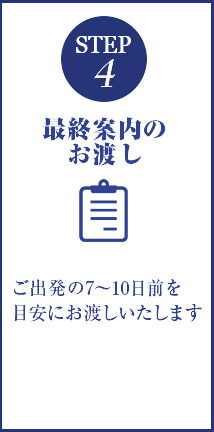 予約の流れステップ4